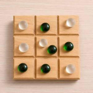 Tic Tac Toe Board - Cherry