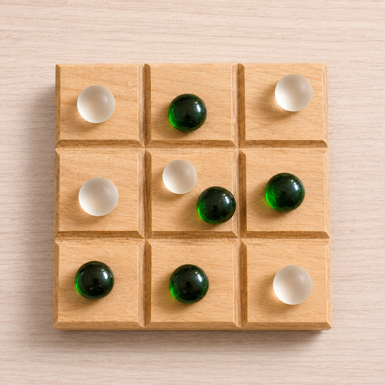 Tic Tac Toe Board - Cherry